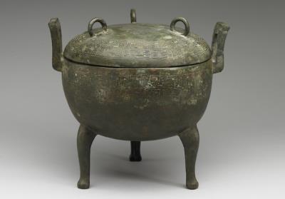 图片[2]-Ding cauldron with coiling hui-snake pattern, Spring and Autumn period (770-476 BCE)-China Archive